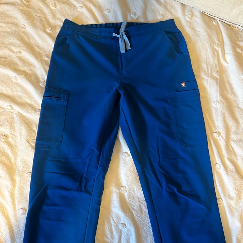 Figs - royal blue small tall length Yola pant